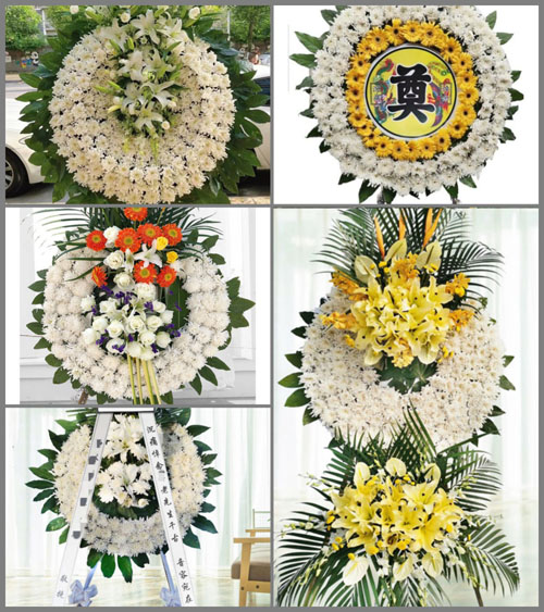 湖北荆州市江陵县秦市乡东陈岭村花圈速递